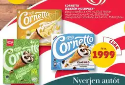 PENNY CORNETTO JÉGKRÉM MULTIPACK ajánlat