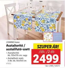 Lidl LIVARNO HOME Asztalterítő / asztalifutó-szett ajánlat