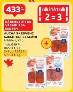 Auchan Auchan Kedvenc Szeletelt Szalámi ajánlat