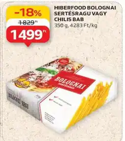 Auchan HIBERFOOD BOLOGNAI SERTÉSRAGU VAGY CHILIS BAB ajánlat