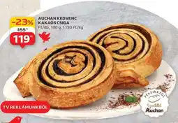 Auchan Auchan Kedvenc Kakaós Csiga ajánlat