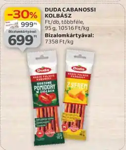 Auchan DUDA CABANOSSI KOLBÁSZ ajánlat