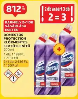 Auchan Domestos Protection Klórmentes Fertőtlenítő ajánlat