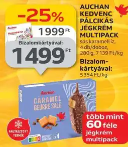Auchan Auchan Kedvenc Pálcikás Jégkrém Multipack ajánlat