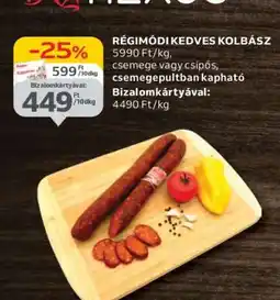 Auchan Régimódi Kedves Kolbász ajánlat