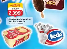 Auchan LEDO Bourbon Vanília Családi Jégkrém ajánlat