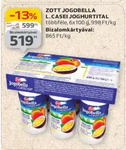 Auchan ZOTT JOGOBELLA L. CASEI JOGHURTITAL ajánlat