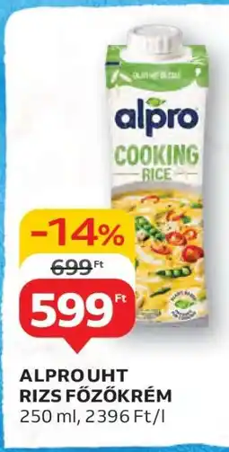 Auchan ALPRO UHT RIZS FŐZŐKRÉM ajánlat