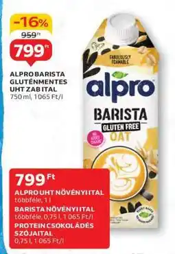 Auchan ALPRO BARISTA GLUTÉNMENTES UHT ZABITAL ajánlat