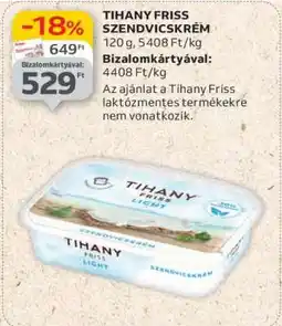Auchan Tihany Friss Szendvicskrém ajánlat
