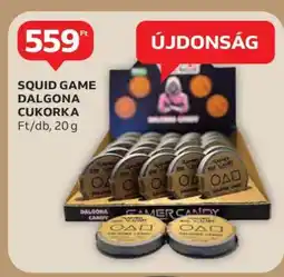Auchan Squid Game Dalgona Cukorka ajánlat