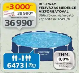 Auchan BESTWAY FÉMVÁZAS MEDENCE VÍZFORGATÓVAL ajánlat