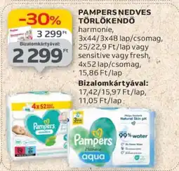 Auchan PAMPERS NEDVES TÖRLŐKENDŐ ajánlat
