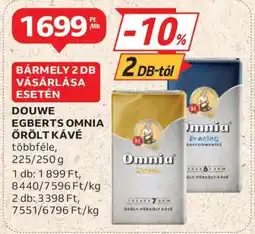 Auchan Douwe Egberts Omnia Őrölt Kávé ajánlat