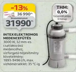 Auchan INTEX ELEKTROMOS MEDENCEFŰTÉS ajánlat