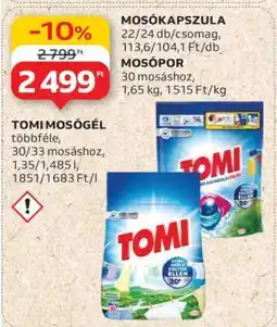 Auchan TOMI Mosógél ajánlat