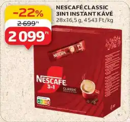 Auchan NESCAFÉ CLASSIC 3IN1 INSTANT KÁVÉ ajánlat