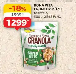 Auchan Bona Vita Crunchy Müzli ajánlat