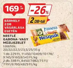 Auchan NESTLÉ Gabona- vagy Müzliszelet ajánlat