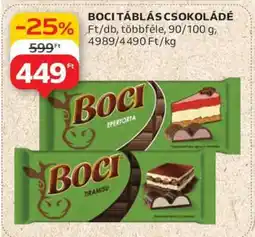 Auchan Boci Táblás Csokoládé ajánlat