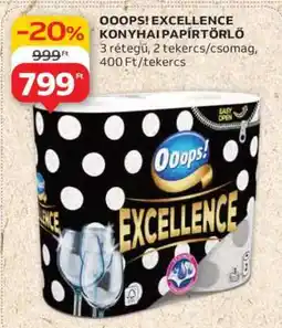 Auchan OOOPS! EXCELLENCE KONYHAI PAPÍRTÖRLŐ ajánlat