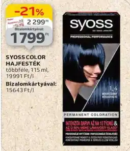 Auchan Syoss Color hajfesték ajánlat
