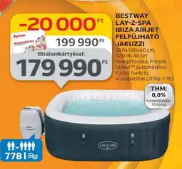 Auchan BESTWAY LAY-Z-SPA IBIZA AIRJET FELFÚJHATÓ JAKUZZI ajánlat