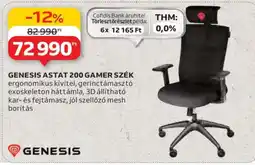 Auchan GENESIS ASTAT 200 GAMER SZÉK ajánlat