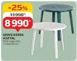 Auchan Giove kerek asztal ajánlat