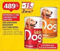 Auchan GOLDEN DOG KONZERV KUTYAELEDEL ajánlat