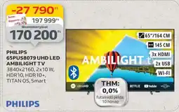 Auchan PHILIPS 65PUS8079 UHD LED AMBILIGHT TV ajánlat