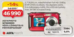 Auchan AGFAPHOTO WP8000RD VÍZÁLLÓ DIGITÁLIS FÉNYKÉPEZŐGÉP ajánlat