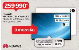 Auchan HUAWEI MatePad 12 X Tablet ajánlat