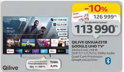 Auchan QILIVE Q55UA231B GOOGLE UHD TV ajánlat