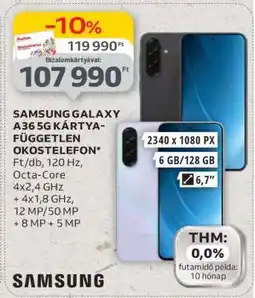 Auchan Samsung Galaxy A36 5G Kártyafüggetlen Okostelefon ajánlat