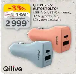 Auchan QILIVE 25P2 AUTÓS TÖLTŐ ajánlat