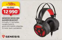 Auchan GENESIS NEON 360 GAMER HEADSET ajánlat