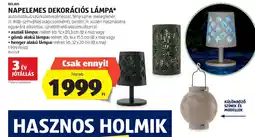 ALDI Belavi Napelemes dekorációs lámpa ajánlat