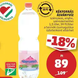 PENNY Kékforrás ásványvíz ajánlat