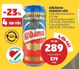 PENNY Kőbányai dobozos sör ajánlat