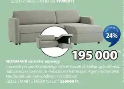 JYSK MOMMARK sarokkanapéágy ajánlat