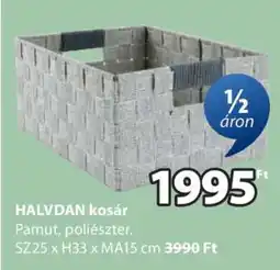 JYSK HALVDAN kosár ajánlat