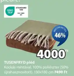 JYSK TUSENFRYD pléd ajánlat
