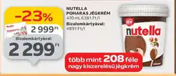 Auchan Nutella Poharas Jégkrém ajánlat