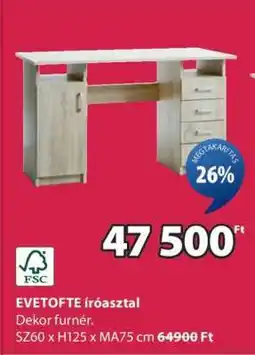 JYSK EVETOFTE íróasztal ajánlat