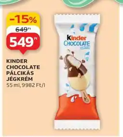 Auchan KINDER CHOCOLATE PÁLCIKÁS JÉGKRÉM ajánlat