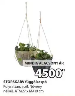 JYSK STORSKARV függő kaspó ajánlat