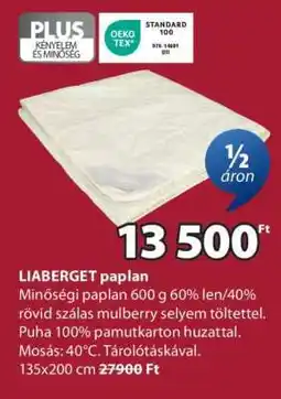 JYSK LIABERGET paplan ajánlat