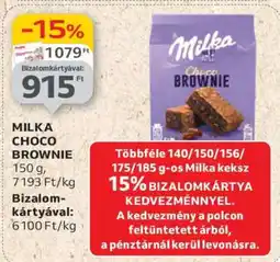 Auchan MILKA CHOCO BROWNIE ajánlat