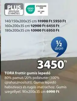 JYSK TORA frottír gumis lepedő ajánlat